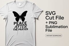 4x Religious Quotes Peace Prayer SVG Cut Files Worship Mercy Product Image 2