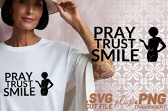 4x Inspirational Quotes Pray Trust SVG Cut Files Light Rest Product Image 2