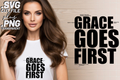 4x Christian Quotes Grace First SVG Cut Files Growing Product Image 2