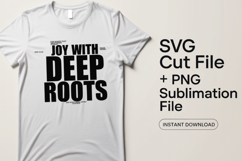 4x Religious Quotes Joy With Deep Roots SVG Cut Files Belove Product Image 5