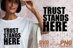 4x Religious Quotes Favor First SVG Cut Files Trust Art Tee Product Image 2