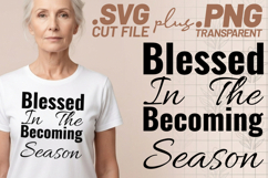 4x Religious Quotes Blessed SVG Cut Files Believe Mode Grace Product Image 2