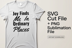 4x Inspirational Quotes Redeemed Joy SVG Cut Files Mercy Product Image 2