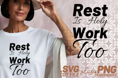 4x Christian Quotes Blessed Mode SVG Cut Files Rest Faith Product Image 2