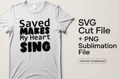 4x Christian Quotes Victory Mode SVG Cut Files Saved Joy Up Product Image 2