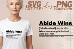 4x Religious Quotes Abide Wins SVG Cut Files Peace Prayer Product Image 2