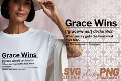 4x Christian Quotes Grace Wins Love Mercy SVG Cut Files Soul Product Image 2