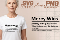 4x Christian Quotes Mercy Wins SVG Cut Files Daily Bread Product Image 2