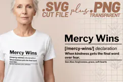 4x Christian Quotes Mercy Wins SVG Cut Files Daily Bread Product Image 2