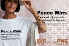 4x Christian Quotes Peace Wins SVG Cut Files Grace Facts Product Image 2