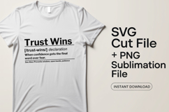 4x Christian Quotes Trust Wins SVG Cut Files Kingdom Hope Product Image 2