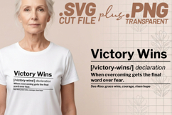 4x Christian Quotes Victory Wins SVG Cut Files Believe Product Image 2