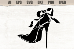 Stencil Stiletto High Heel Shoe Product Image 1