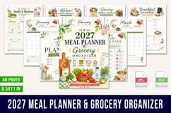 2027 Meal Planner &amp; Grocery Organizer Product Image 1