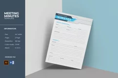 Meeting Minutes, Meeting Agenda, Word and Illustrator Product Image 1