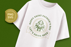 St. Patrick's Day Beer Girl SVG Design Product Image 1