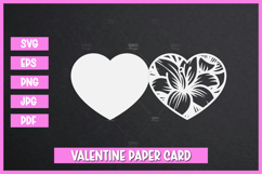 Valentine Card SVGs, Happy Valentine's greeting card SVG Product Image 1