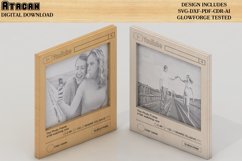 Youtube Customisable Frame laser cut template, Social Media Product Image 1