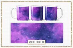 Purple Nebula Design For Mug Sublimation | 11oz &amp; 15oz Wrap Product Image 1