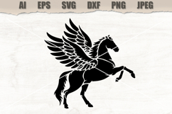 Stencil Pegasus Horse Product Image 1
