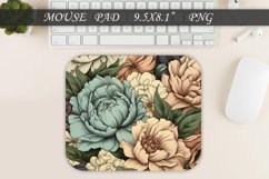 Flowers mouse pad png, Floral mousepad, Peonies flower Product Image 1