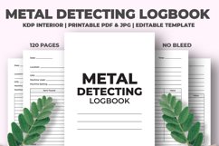 Metal Detecting Logbook KDP Interior Product Image 1