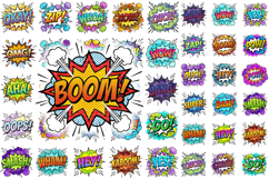 Retro Comic Book Speech Bubbles, Pop Art Graphics Product Image 1