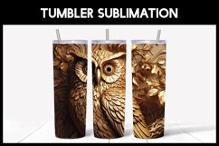 6 3D Owls Tumbler Sublimation |3D Tumbler Wrap Product Image 3