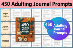 450 Adulting Journal Prompts Product Image 1