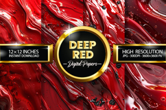 Deep Red Digital Papers - 04 Variation Product Image 1