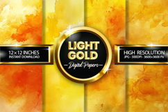 Light Gold Digital Papers - 04 Variation Product Image 1