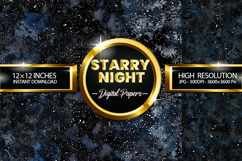 Starry Night Digital Papers - 04 Variation Product Image 1
