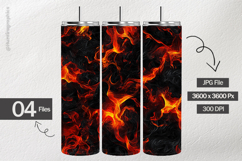 Fiery Texture Digital Papers - 04 Variations Product Image 2