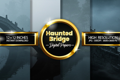 Haunted Bridge Digital Papers - 04 Variations Product Image 1