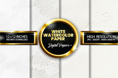 White Watercolor Paper Digital Papers - 04 Variatiions Product Image 1