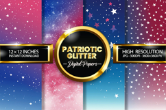 Patriotic Digital Papers - Patriotic Texture Product Image 1