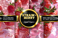Strawberry Digital Papers - 04 Variation Product Image 1