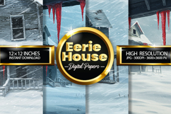 Eerie House Digital Papers - 04 Variations Product Image 1