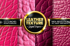 Leather Texture Digital Papers - 04 Variation Product Image 1