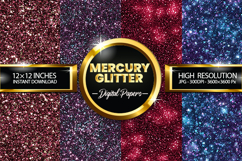 Mercury Glitter Digital Papers - 04 Variations Product Image 1