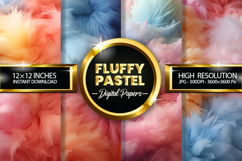 Fluffy Pastel Digital Papers - 04 Variation Product Image 1