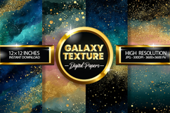 Galaxy Texture Digital Papers - 04 Variation Product Image 1
