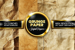 Grunge Paper Digital Papers - 04 Variations Product Image 1