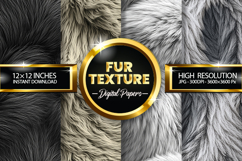 Fur Texture Digital Papers - 04 Variation Product Image 1