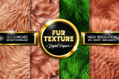 Fur Texture Digital Papers - 04 Variation Product Image 1