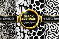Black Abstract Digital Papers - 04 Variation Product Image 1