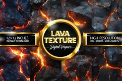 Lava Texture Digital Papers - 04 Variation Product Image 1