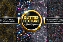 Glitter Texture Digital Papers - 04 Variations Product Image 1