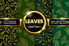 Leaves Digital Papers - 04 Variation Product Image 1