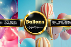 Ballons Digital Papers - 04 Variation Product Image 1